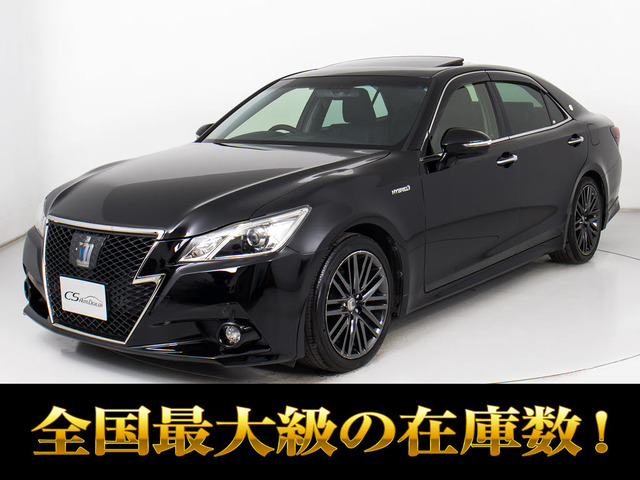 クラウンアスリート ハイブリッド 2.5 S ワンオーナー SR 黒革 OP18AW