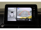 車両を上から見たような映像表示するパノラミックビューモニター付き!