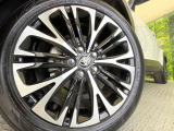 【純正18インチアルミホイール】外観にマッチした純正アルミホイールを装着しております。各種社外アルミホイールや、スタッドレスタイヤも取扱いしております。是非ご相談ください♪