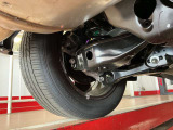 左リア足回りです。