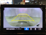リアカメラ付で、後方をナビ画面で確認。車庫入れも安心です。もちろん、バックギアと連動しています。