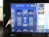 ナビ画面でのエアコン調節が可能です♪