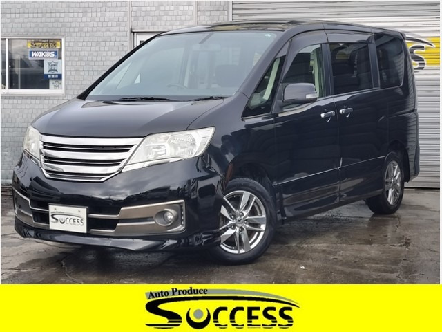 セレナ2.0 ライダー ブラックライン 4WD本州仕入れ 純正SDナビ フルセグ