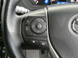ステアリングスイッチ付き。前方から目を離すことなく操作することが可能です。