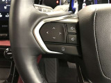 ステアリングスイッチ付き。前方から目を離すことなく操作することが可能です。