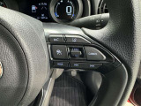 ステアリングスイッチ付き。前方から目を離すことなく操作することが可能です。