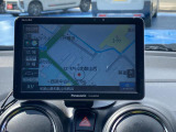 社外ポータブルナビが付いています。