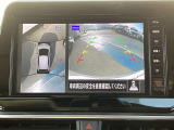 アラウンドビューモニターで車の周辺状況をナビ画面で確認できます☆