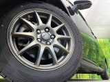 【アルミホイール】外観にマッチしたアルミホイールを装着しております。各種アルミホイールや、スタッドレスタイヤも取扱いしております。是非ご相談ください♪