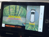 【パノラミックビューモニター】専用のカメラにより、上から見下ろしたような視点で360度クルマの周囲を確認することができます☆死角部分も確認しやすく、狭い場所での切り返しや駐車もスムーズに行えます。