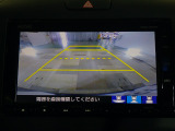 バックカメラの画像です。ガイドラインがスムースな車庫入れをサポートいたします!車庫入れの安心感がアップしますね☆