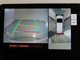 パノラミックビューモニター付きです。車両を上から見たような映像をモニター画面に表示。運転席からの目視では見にくい、車両周辺の状況をリアルタイムでしっかり確認できます。