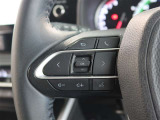 ステアリングスイッチ付き。前方から目を離すことなく操作することが可能です。