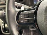 ステアリングにオーディオ操作スイッチが付いています。オーディオ画面に直接タッチしなくても操作が出来ますので、運転に集中できます。