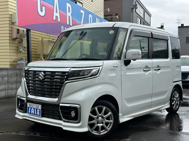 スペーシアカスタム ハイブリッド(HYBRID)  XSターボ 4WD 両側パワースライドドア ナ...