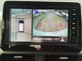 バック時に自車の真後ろの映像&上から見下ろした映像を映してくれますのでラクラク駐車が可能です(^_^)-☆