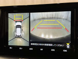 パノラミックビューモニターを装備。駐車場や交差点でクルマを真上から見るように周囲を確認できます。機能の詳細は販売店スタッフまでおたずねください。