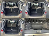 ☆リヤシートを倒すと、こんなに広い空間が出来ました。大きい荷物もらくらくに入ります。