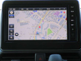 MM223D-Lナビ。大型画面で地図が見やすいです。