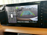 アラウンドビューモニター。上空から見下ろしているかのような映像を映し出して周囲を確認し、スムースな駐車をアシストします。