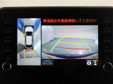 パノラミックビューモニター付きです。車両を上から見たような映像をモニター画面に表示。運転席からの目視では見にくい、車両周辺の状況をリアルタイムでしっかり確認できます。