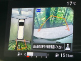 【アラウンドビューモニター】専用のカメラにより、上から見下ろしたような視点で360度クルマの周囲を確認することができます☆死角部分も確認しやすく、狭い場所での切り返しや駐車もスムーズに行えます。