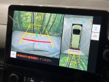 【パノラミックビューモニター】専用のカメラにより、上から見下ろしたような視点で360度クルマの周囲を確認することができます☆死角部分も確認しやすく、狭い場所での切り返しや駐車もスムーズに行えます。