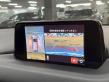 【360&deg;ビューモニター】専用のカメラにより、上から見下ろしたような視点で360度クルマの周囲を確認することができます☆縦列駐車や幅寄せ時に活躍してくれます♪