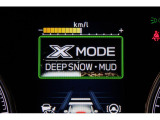 XーMODEは路面に応じてモードを選択するだけで4輪の駆動力やブレーキなどを最適にコントロール。悪路からのスムーズな脱出をサポートします。