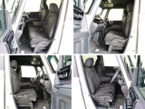 運転席・助手席はベンチシート。アームレストも標準装備。運転席には、シートの高さを調整出来るシートハイトアジャスターも装備されていてお好みのポジションで運転いただけます。