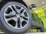 【純正19インチアルミホイール】外観にマッチした純正アルミホイールを装着しております。各種社外アルミホイールや、スタッドレスタイヤも取扱いしております。是非ご相談ください♪