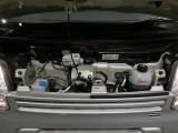 普段はあまり見ないエンジンルーム内も綺麗に仕上げています。見えないところも清潔に保ちたいですよね。
