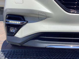 LEDフォグライト付きです!!ヘッドライトでは光のあたりにくい足元をやさしく照らします。霧や雨の時には、特に重宝しますよ。