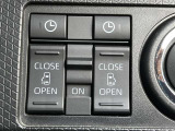両側電動スライドドアのスイッチ付です。車内からもスイッチひとつで楽にドアの開閉が可能です。電動なので開閉時に力を使う必要がなく、半ドアになることもありません!