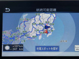 ナビが航続可能キョリを教えてくれますので安心してドライブできますね