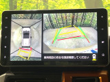 【パノラマモニター】専用のカメラにより、上から見下ろしたような視点で360度クルマの周囲を確認することができます☆死角部分も確認しやすく、狭い場所での切り返しや駐車もスムーズに行えます。