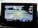 バックカメラの画像です。ガイドラインがスムースな車庫入れをサポートいたします!車庫入れの安心感がアップしますね☆