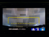 バックカメラの画像です。ガイドラインがスムースな車庫入れをサポートいたします!車庫入れの安心感がアップしますね☆