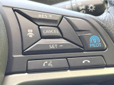 【クルーズコントロール】高速道路もラクラク走行。アクセルを離しても一定速度で走行ができ、長距離運転時の負担を軽減!加速・減速も簡単なスイッチ操作で調整できます。