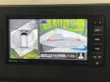 【アラウンドビューモニター】専用のカメラにより、上から見下ろしたような視点で360度クルマの周囲を確認することができます☆死角部分も確認しやすく、狭い場所での切り返しや駐車もスムーズに行えます。