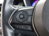 ステアリングスイッチ付き。前方から目を離すことなく操作することが可能です。
