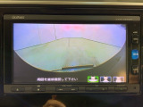 リアカメラ付で、後方をナビ画面で確認。車庫入れも安心です。もちろん、バックギアと連動しています。