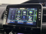 日産オリジナルナビゲーションシステム。TV・CD・DVD再生・Bluetooth接続可能です。