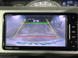 【バックモニター】後ろのカメラの映像がモニターに映し出されるので、後方の見えない死角や、障害物との距離感などもしっかり安全確認することができます!