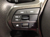 ステアリングにオーディオ操作スイッチが付いています。オーディオ画面に直接タッチしなくても操作が出来ますので、運転に集中できます。