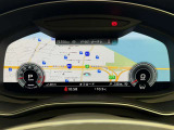 ●バーチャルコックピット『メーターパネル内に高解像度の液晶ディスプレイを配置。ディスプレイ内に地図が表示され、ナビゲーションの確認の際にドライバーは視線の移動を少なくすることができます。