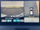 カラービジョンとガイドラインで見やすいバックモニタートマルチビューカメラで車庫入れも楽ちんです♪