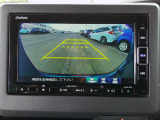 バックカメラの画像です。ガイドラインがスムースな車庫入れをサポートいたします!車庫入れの安心感がアップしますね☆