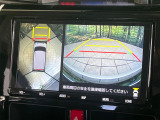 【パノラミックビューモニター】専用のカメラにより、上から見下ろしたような視点で360度クルマの周囲を確認することができます☆死角部分も確認しやすく、狭い場所での切り返しや駐車もスムーズに行えます。