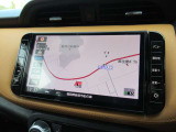 日産純正カーナビゲーション・大画面表示で地図も見やすく、初めての道もこれがあれば安心ですね。